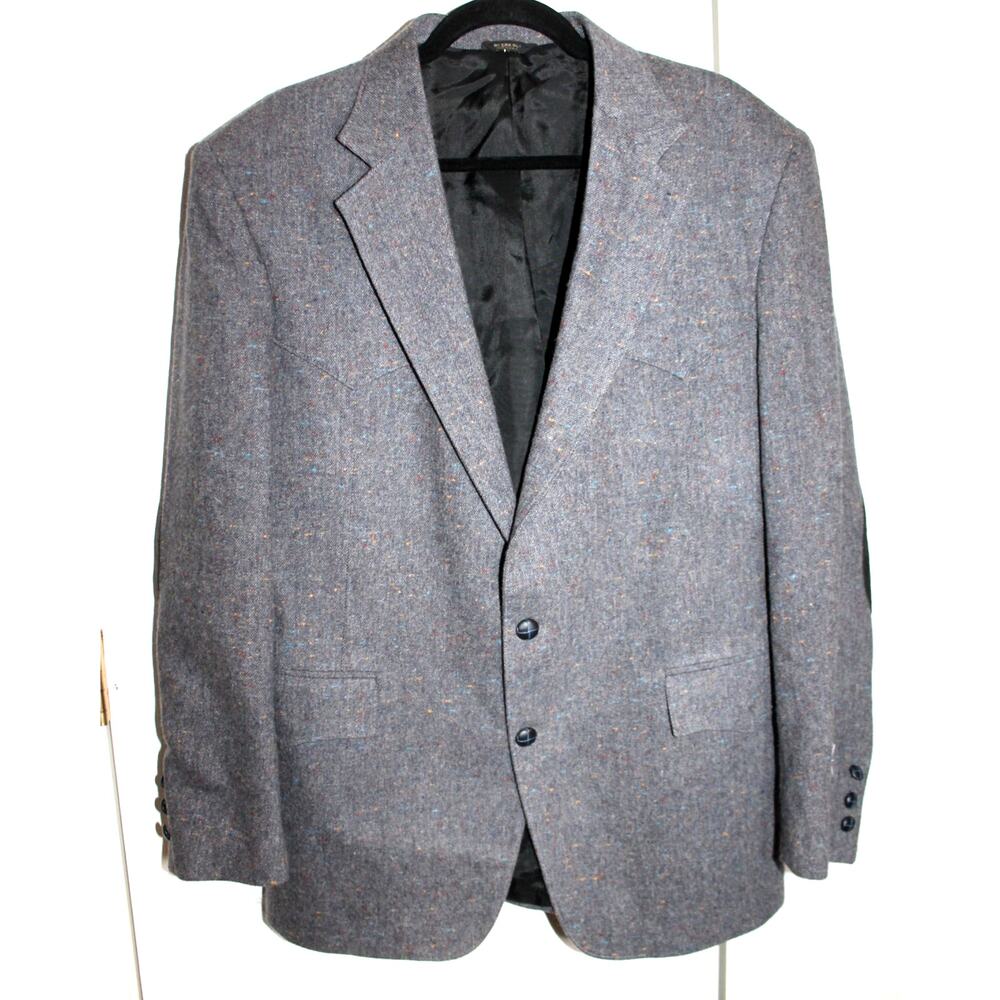 Pagano West Men's Wool Western Blazer w/ Elbow Patches NEW sz 44R